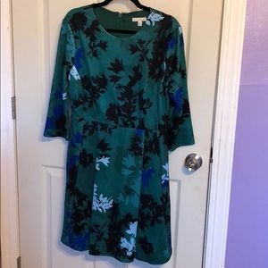 Beautiful teal Eva Mendes dress with pockets